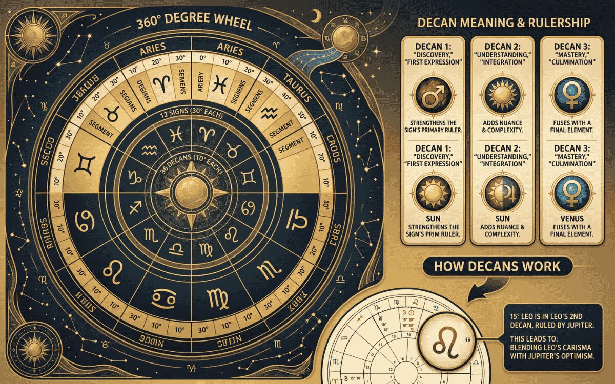 What Does Decan Mean in Astrology? Your Complete Guide to the 10-Degree Divisions