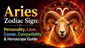 Discover everything about the Aries zodiac sign, including personality traits, love life, career, compatibility, strengths, weaknesses, and horoscope insights for 2026.